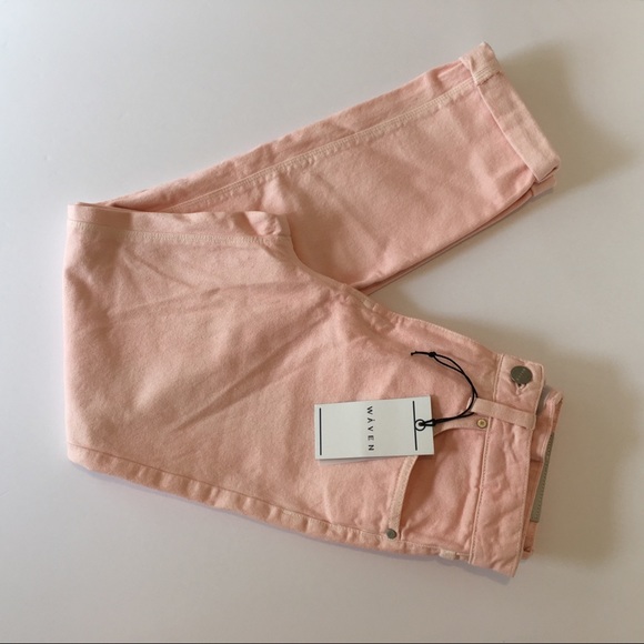 Waven Elsa Mom High Rise Pale Pink Jeans size 26 - Picture 5 of 8